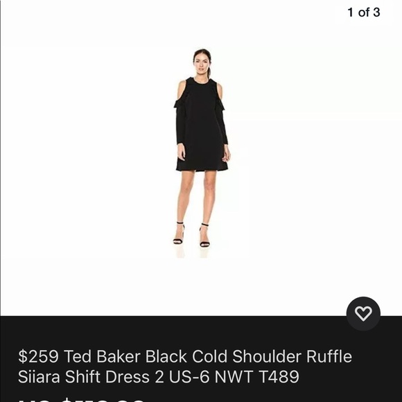 Ted Baker Elegant Black Dress - Picture 2 of 10